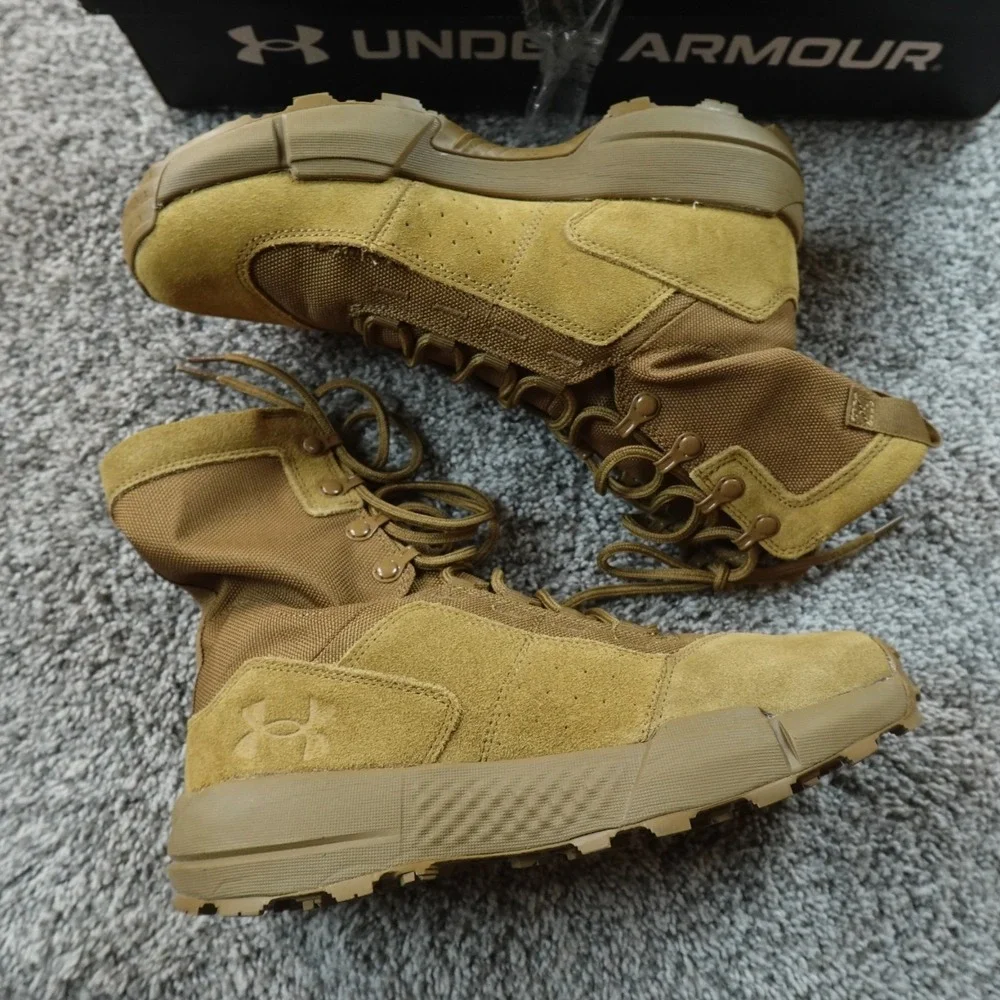NEW Under Armour Boots Mens 6.5 Coyote Brown Tan UA Charged Loadout 8